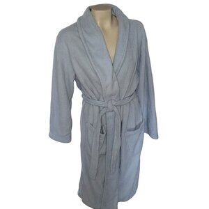 Soft Blue‎ Fleece Robe With Belt By Cypress Size XL comfort athleisure